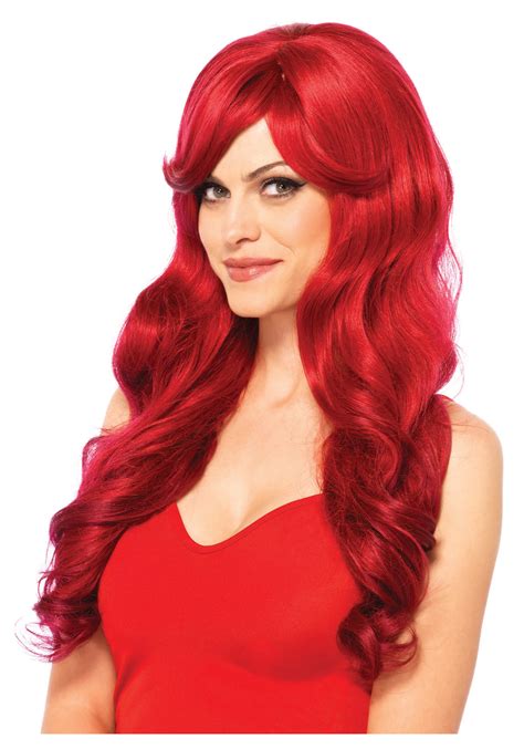 long red wavy wig|red long wigs cheap.